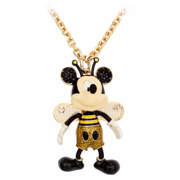 Betsey Johnson Jewelry - 2022 Disney Parks Betsey Johnson Bumble Bee Mickey Mouse Necklace Jewelry - NEW